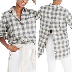 XS Madewell Popover Button Shirt